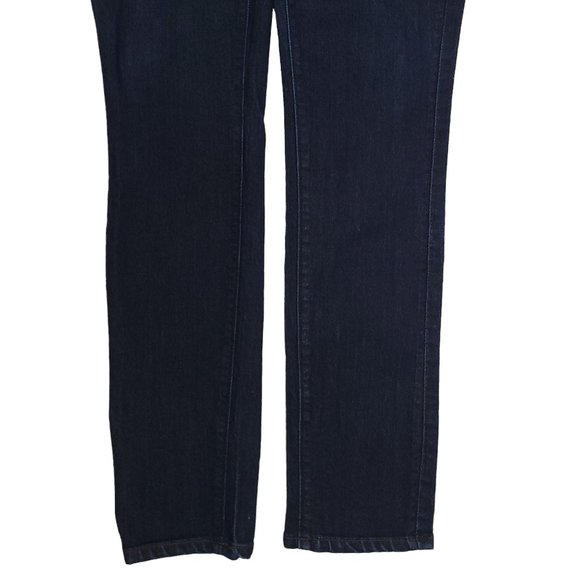 Ann Taylor Loft Curvy Skinny Denim Jeans Size 26 / 2 Low Rise Dark Wash - Picture 9 of 11